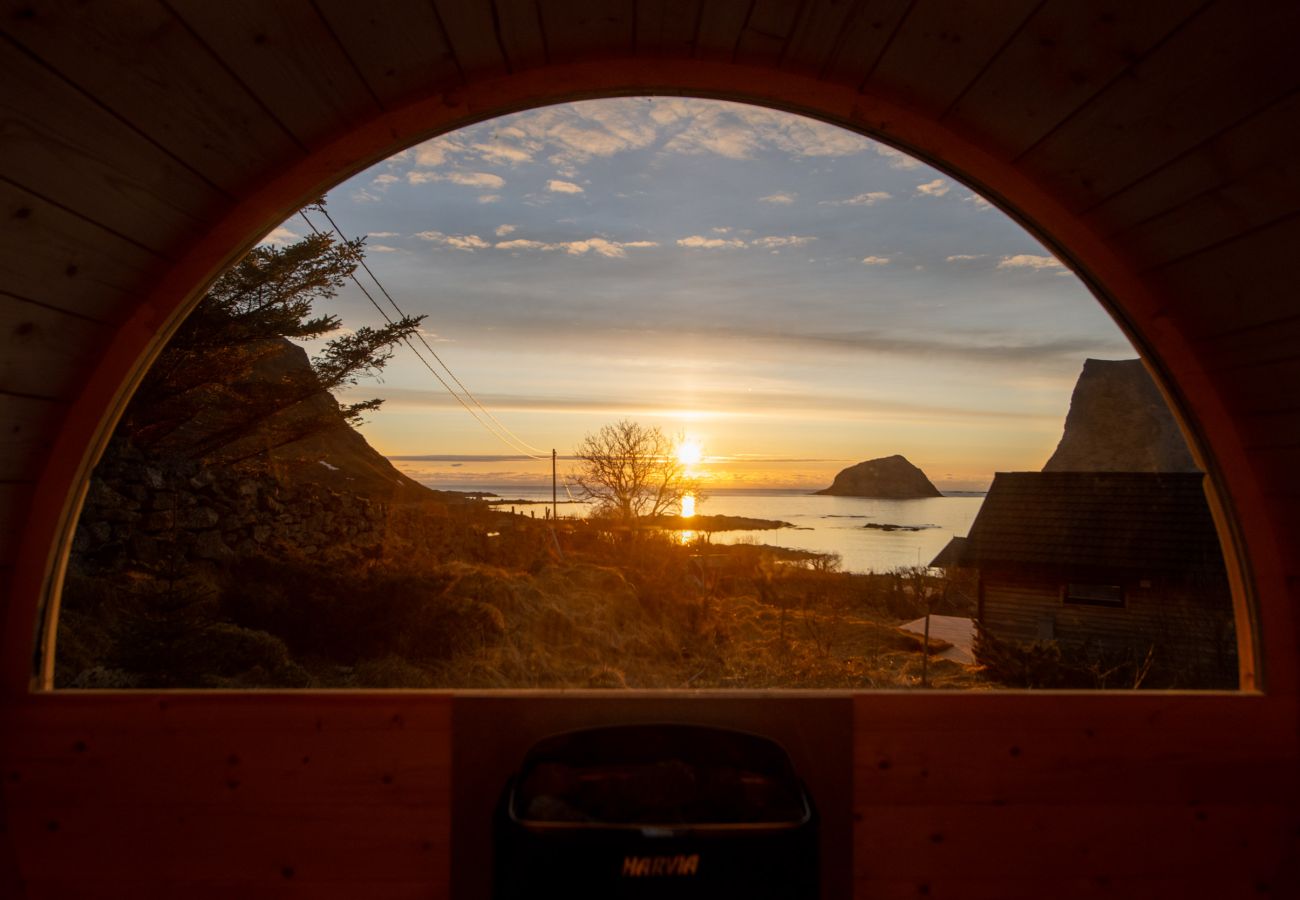 Cabin in Vestvågøy - Haukland beach panorama