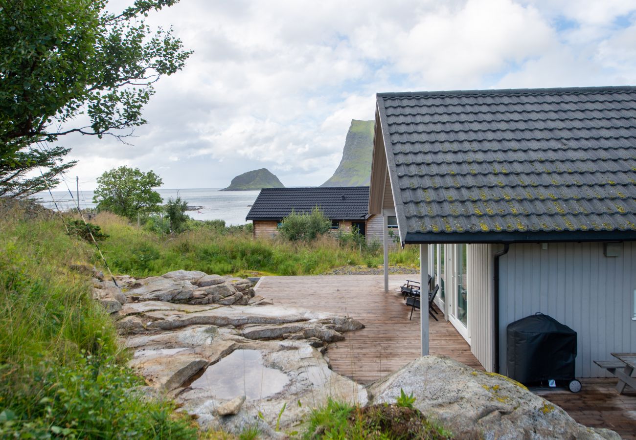 Cabin in Vestvågøy - Haukland beach panorama