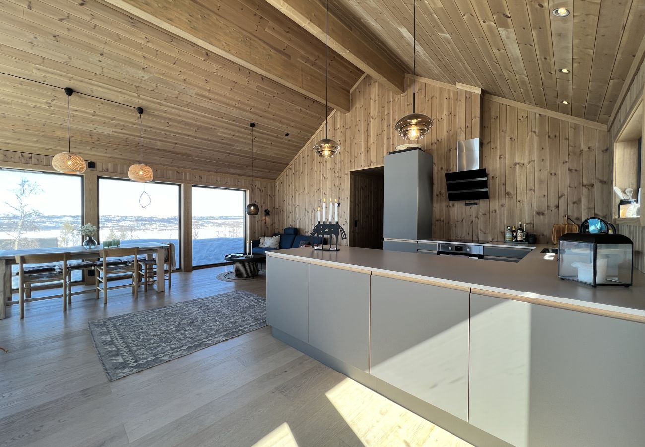 Cabin in Gol - Golsfjellet - new modern cabin with fantastic view